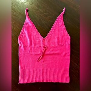 Women’s Stefanel Hot Pink Knit Crop top